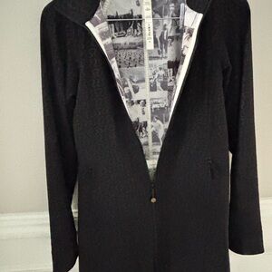 Lululemon Athletica Black Trench Coat